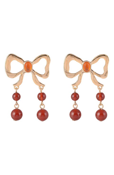 Bow Drop Earrings