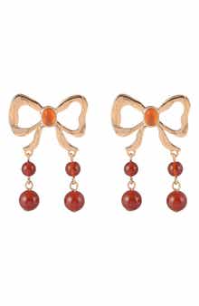 Rachel Roy Bow Drop Earrings