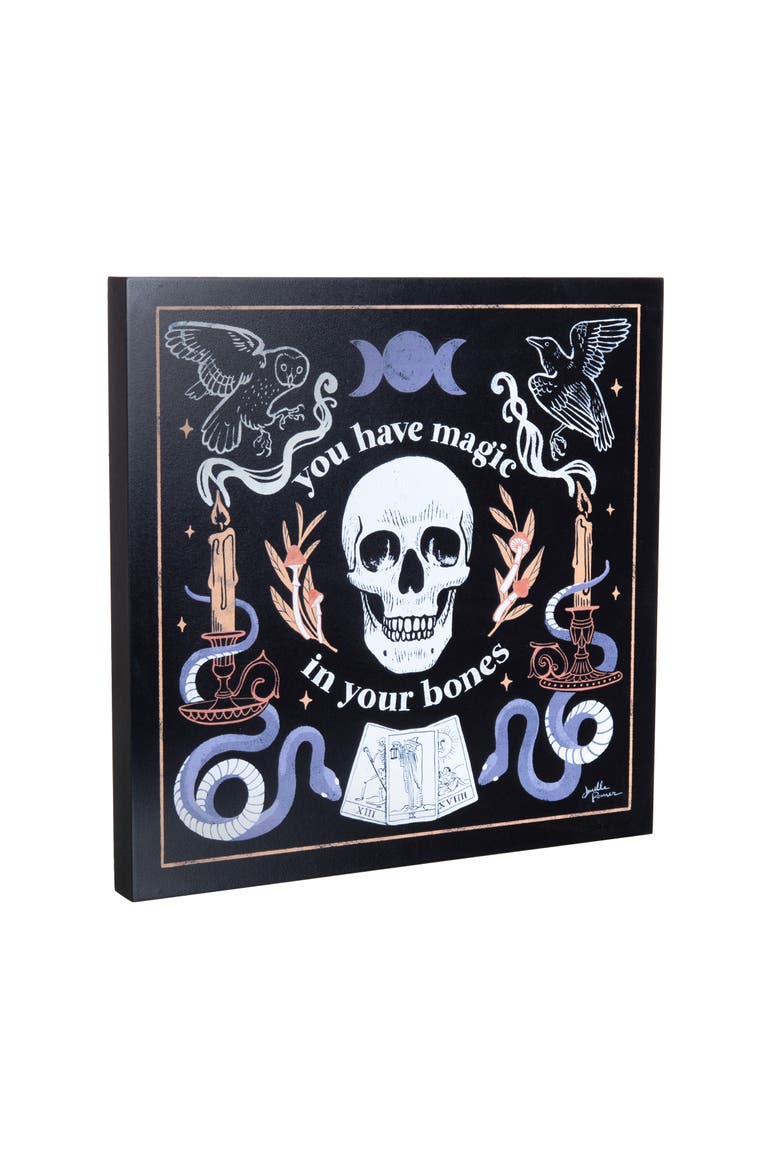 "You Have Magic In Your Bones" Halloween Wall Art 12" x 12", Alternate, color, Purple