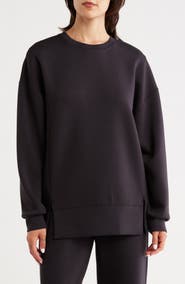 Z by Zella Whisper Knit Oversized Crew Pullover