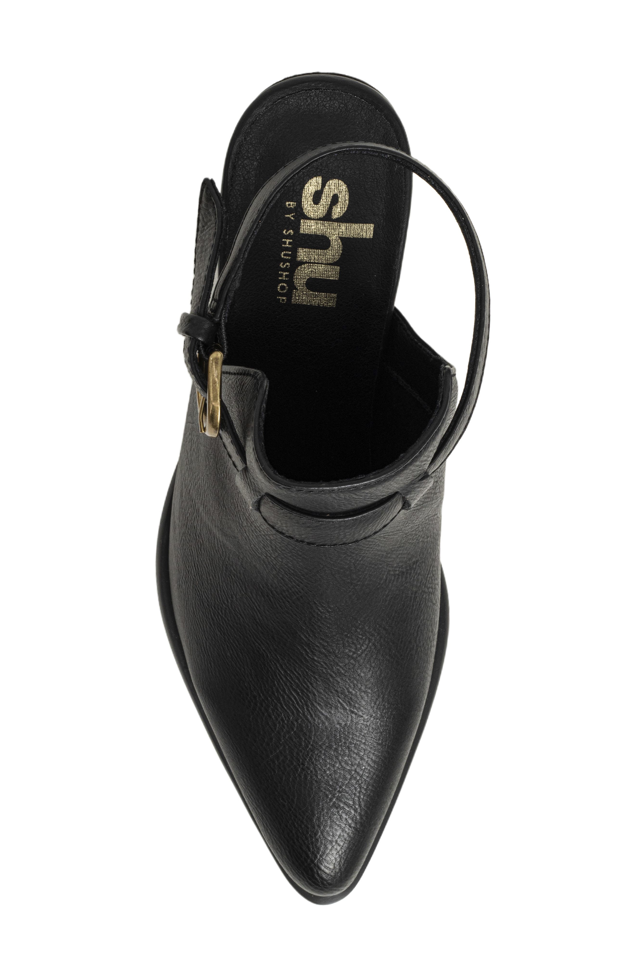 SHUSHOP Nelly Pointed Toe Bootie, Alternate, color, Black