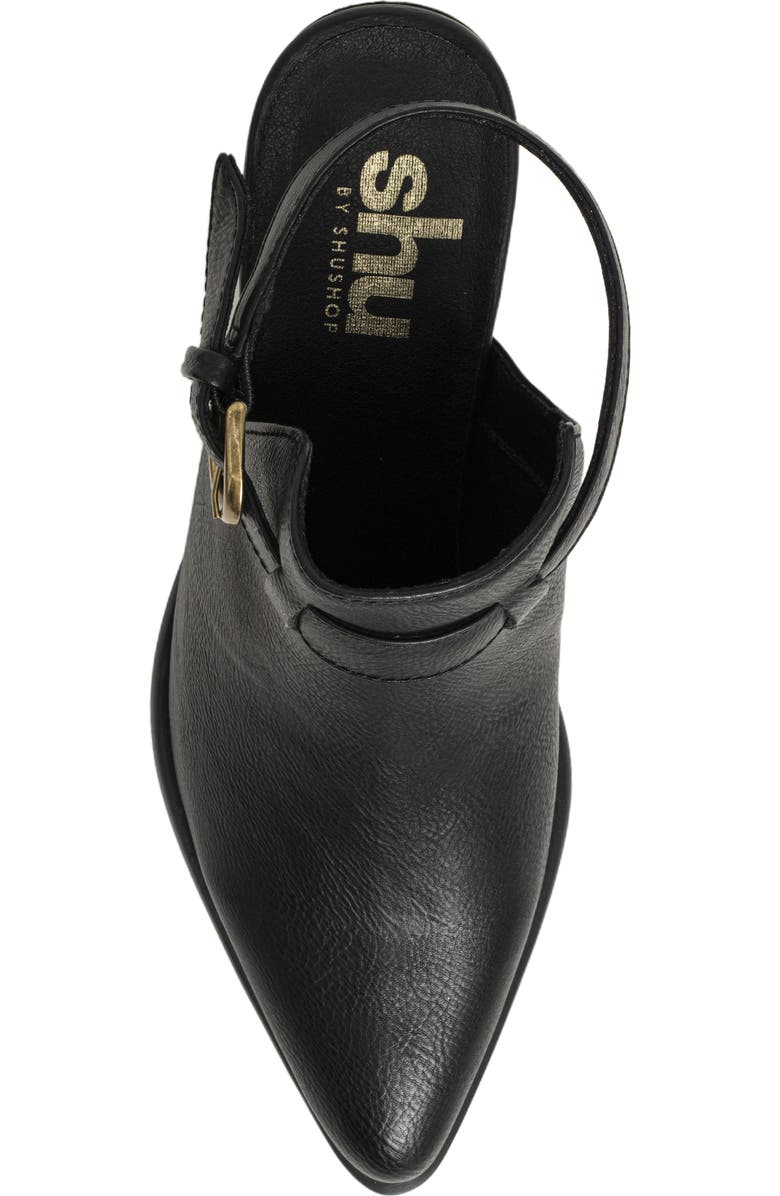 SHUSHOP Nelly Pointed Toe Bootie, Alternate, color, Black