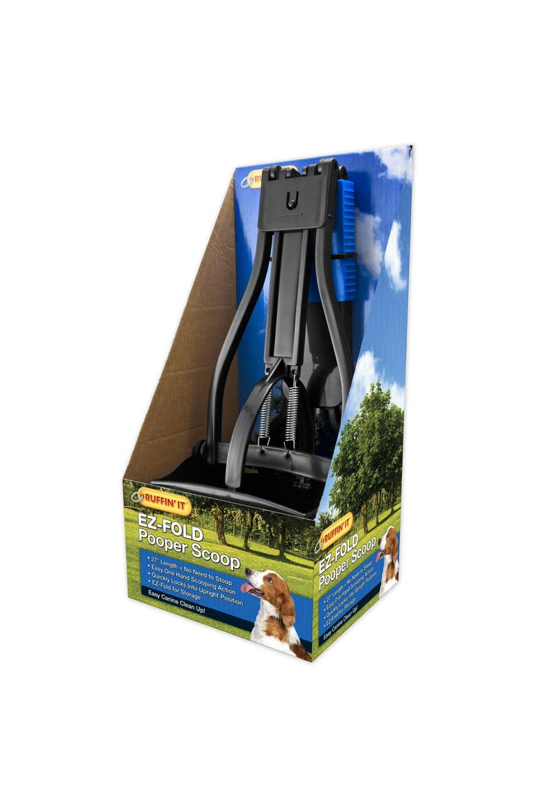 27 Inch EZ Fold Pooper Scooper for Dogs, Easy Storage, Main, color, Multicolored
