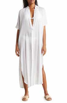 BOHO ME Long Shirt Cover-Up Dress