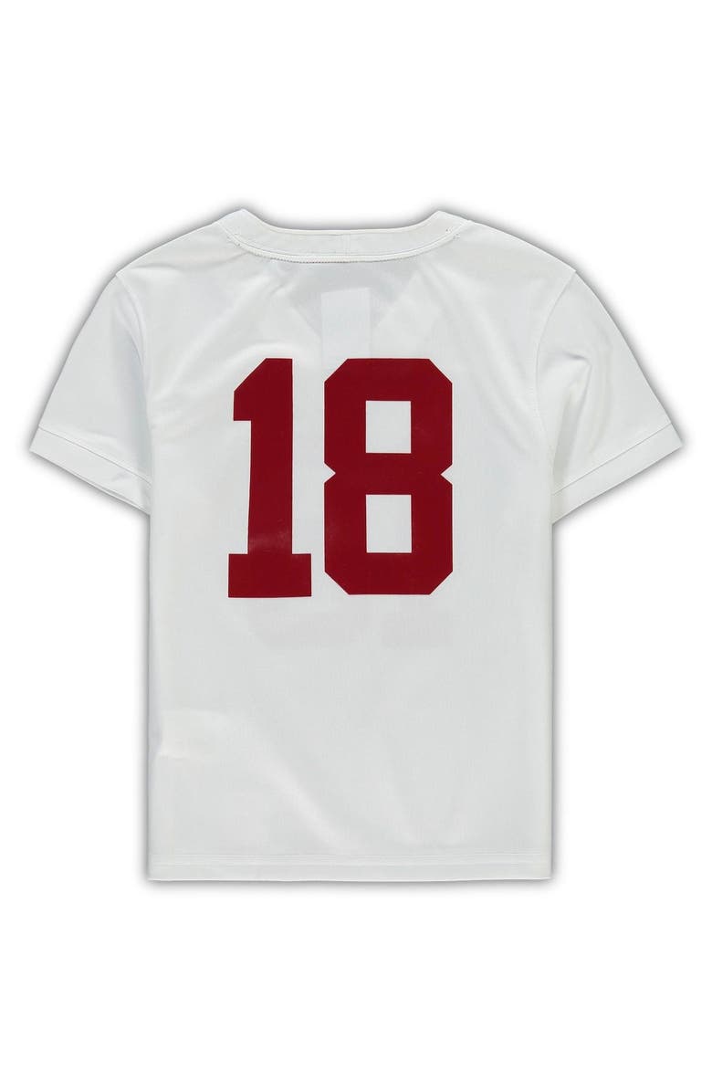 Nike Preschool Nike #18 White Alabama Crimson Tide Untouchable Football Team Jersey, Alternate, color, White