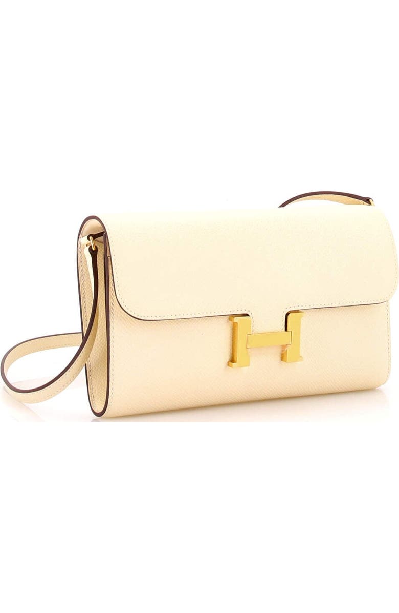 Pre-Owned Hermes Constance To Go Wallet Epsom, Alternate, color, Nata