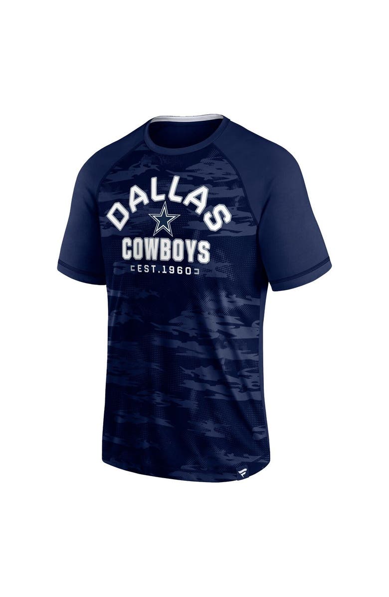 FANATICS Men's Fanatics Branded Navy Dallas Cowboys Hail Mary Raglan T-Shirt, Alternate, color, 