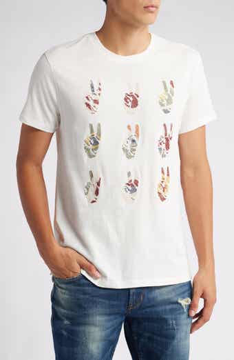 John Varvatos Multi Peace Hand Organic Cotton Graphic T-Shirt