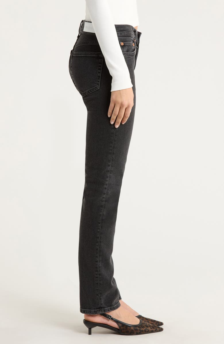 Re/Done The Slim Cigarette Jeans, Alternate, color, Backtoblack