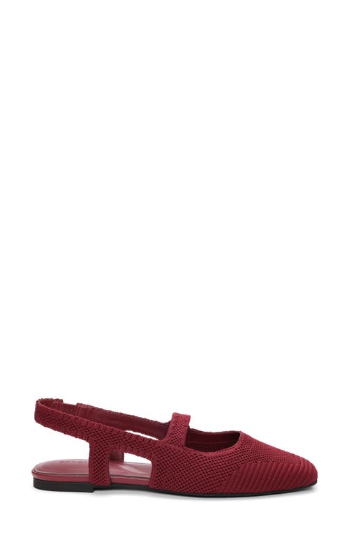 Sanctuary Klara Slingback Flat In Burgundy