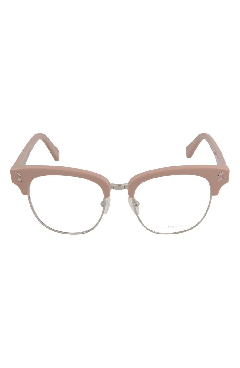 Stella McCartney 49mm Square Optical Frames, Main, color,
