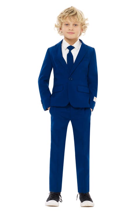Navy Royale Two-Piece Suit & Tie (Toddler, Little Kid & Big Kid)