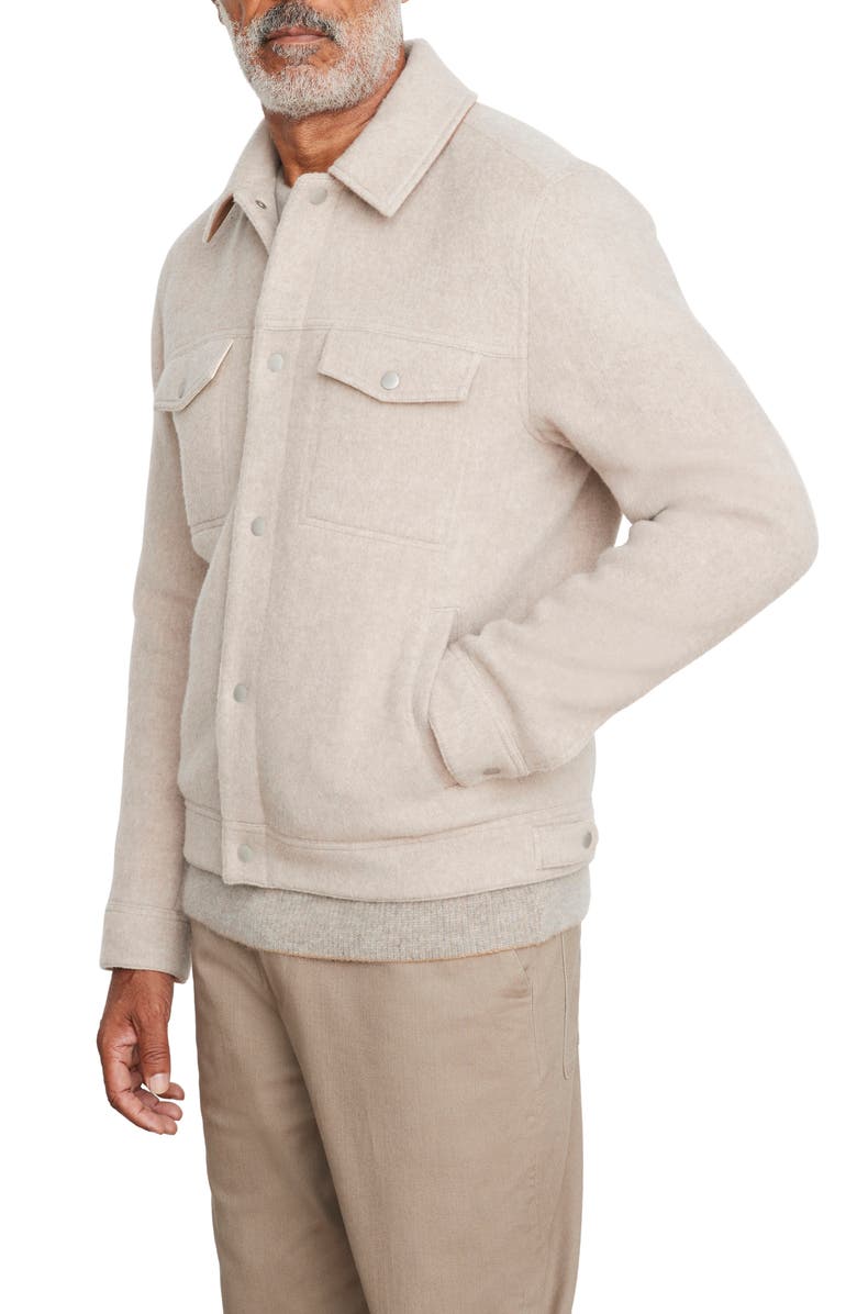 Vince Wool Blend Trucker Jacket, Alternate, color, 