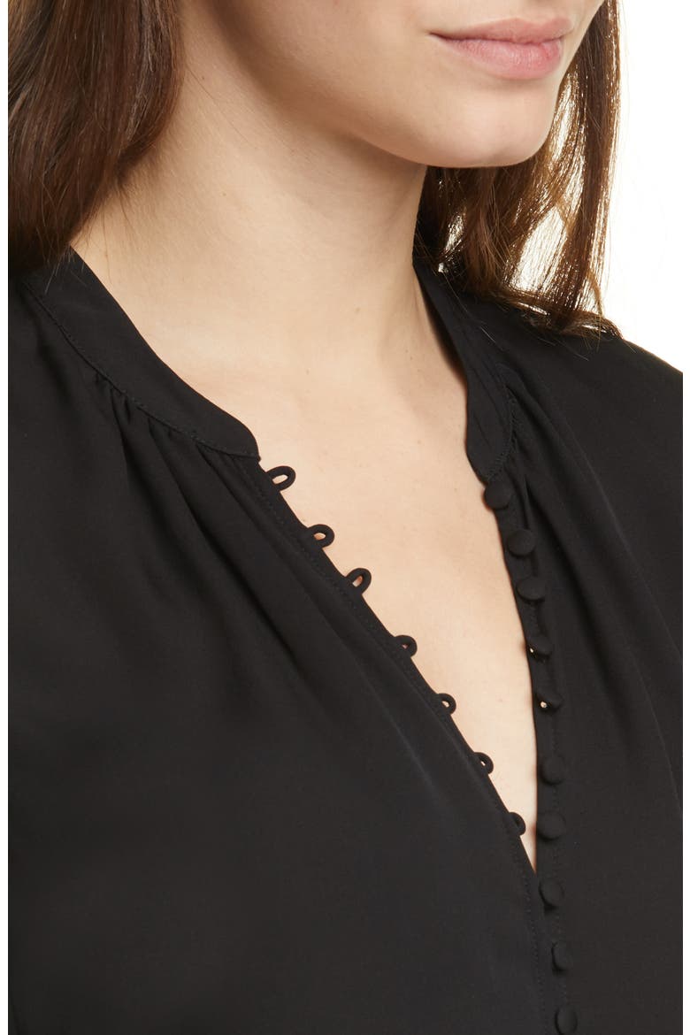 Tariana Silk Blouse, Alternate, color, CAVIAR