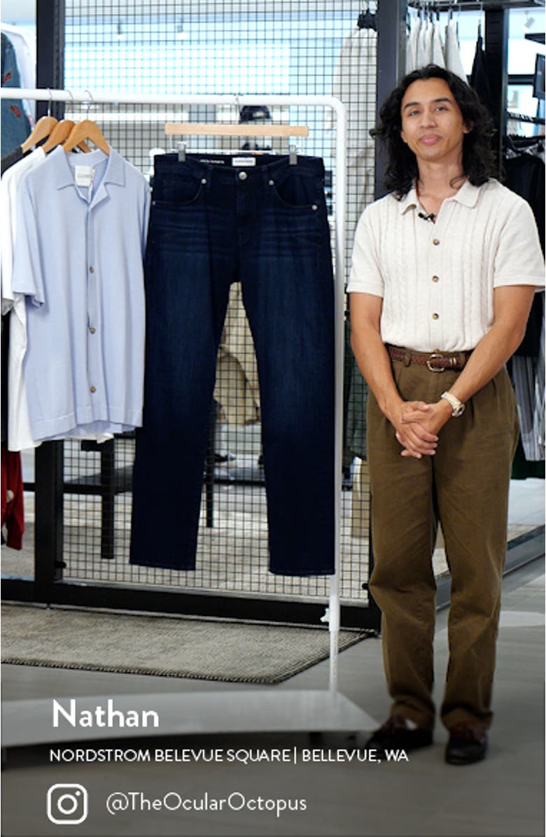 Slim Straight Leg Jeans, sales video thumbnail