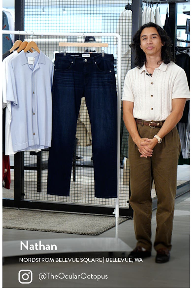 Slim Straight Leg Jeans video