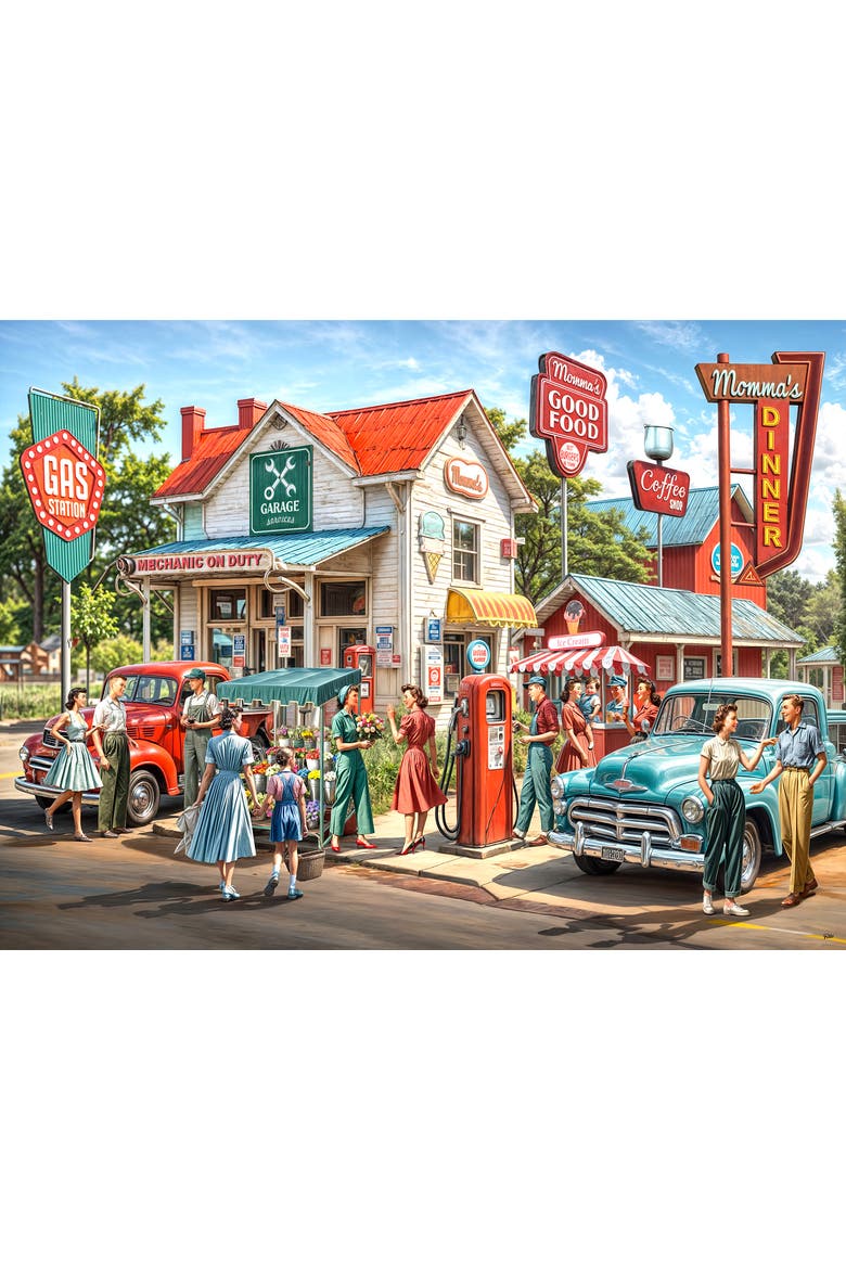 Vintage Station 1000 piece Jigsaw Puzzle for Adults, Alternate, color, Multicolor