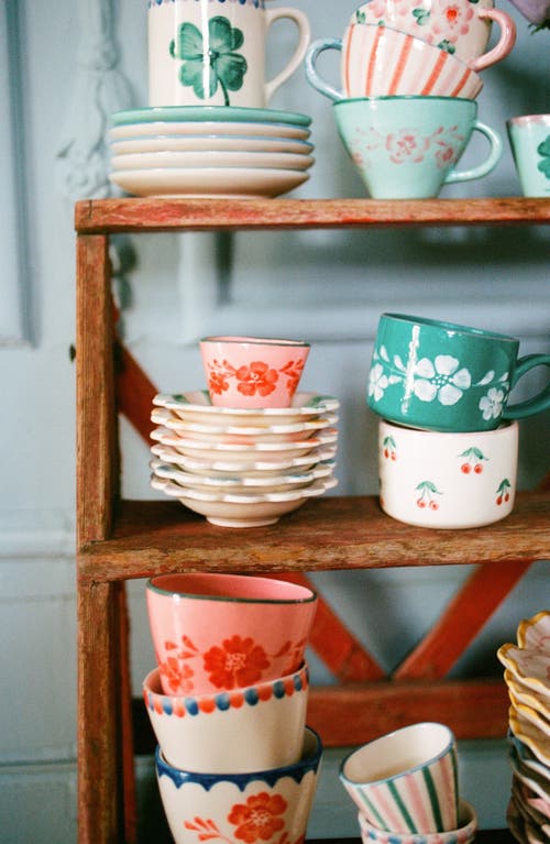 Rice By Rice Hand-painted Ceramic Cup