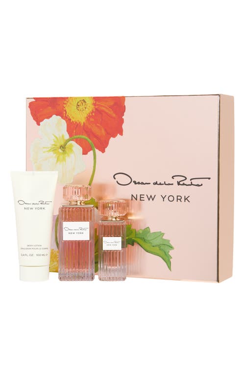 Oscar De La Renta New York 3-piece Fragrance Gift Set In Transparent