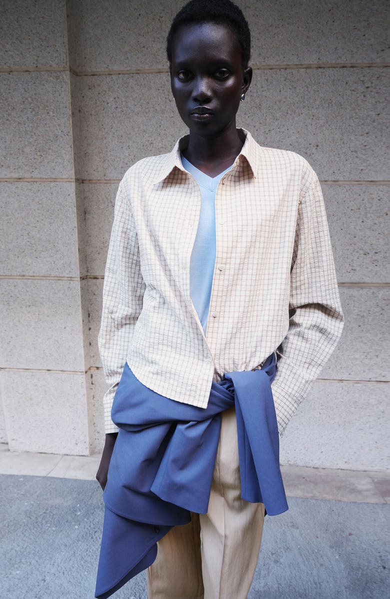 MANGO Checked Shirt, Alternate, color, 