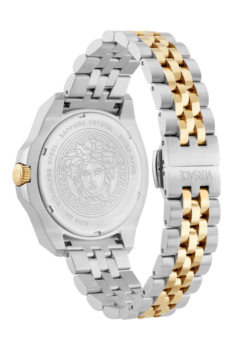 Luxury Bracelet Watch, 44mm, Alternate, color, BLUE/ TWO TONE