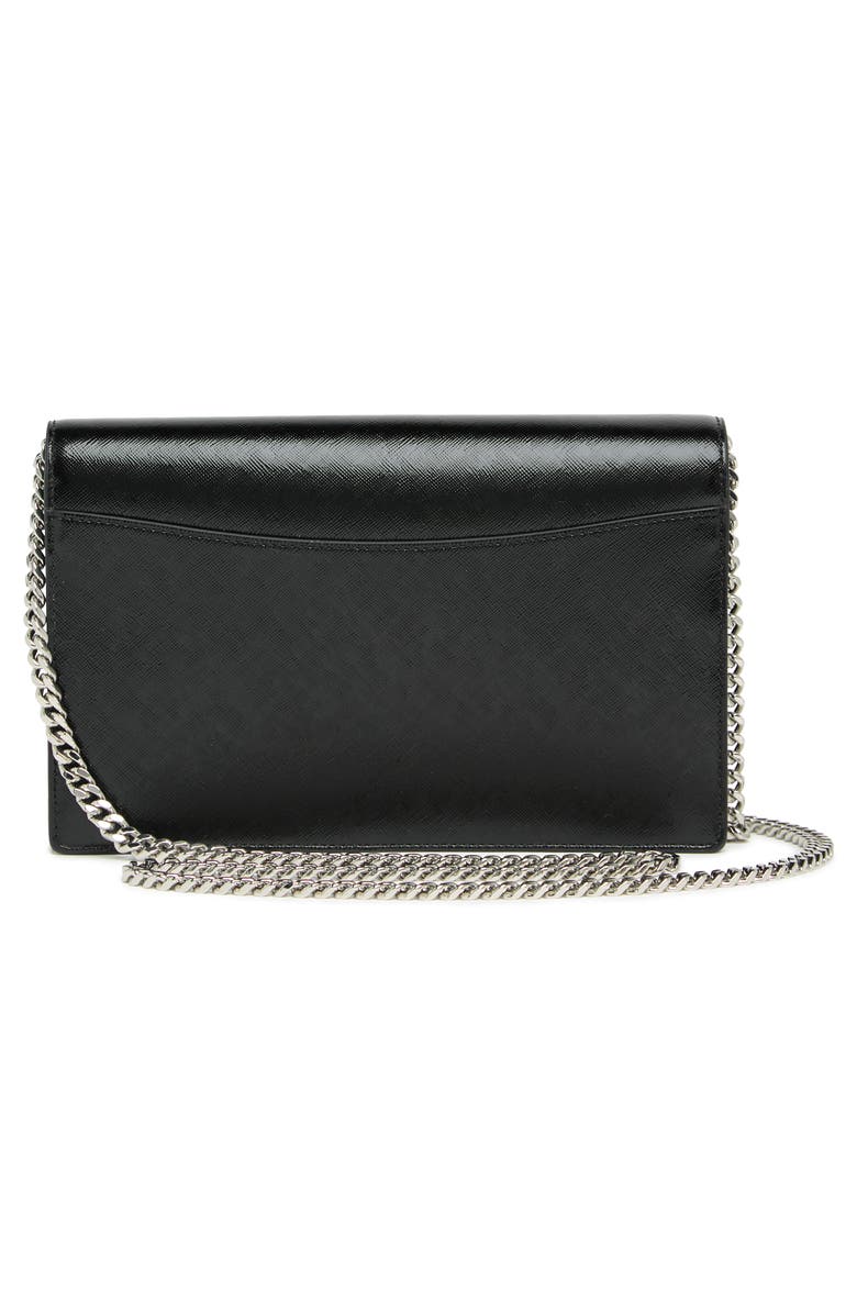 Marc Jacobs Trademarc Party on a Chain Wallet, Alternate, color, Black
