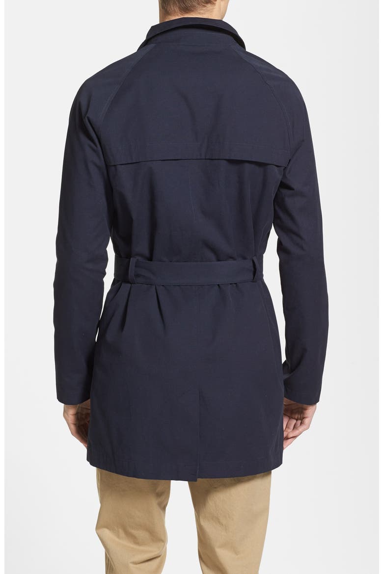 Double Breasted Trench Coat, Alternate, color, DARK BLUE
