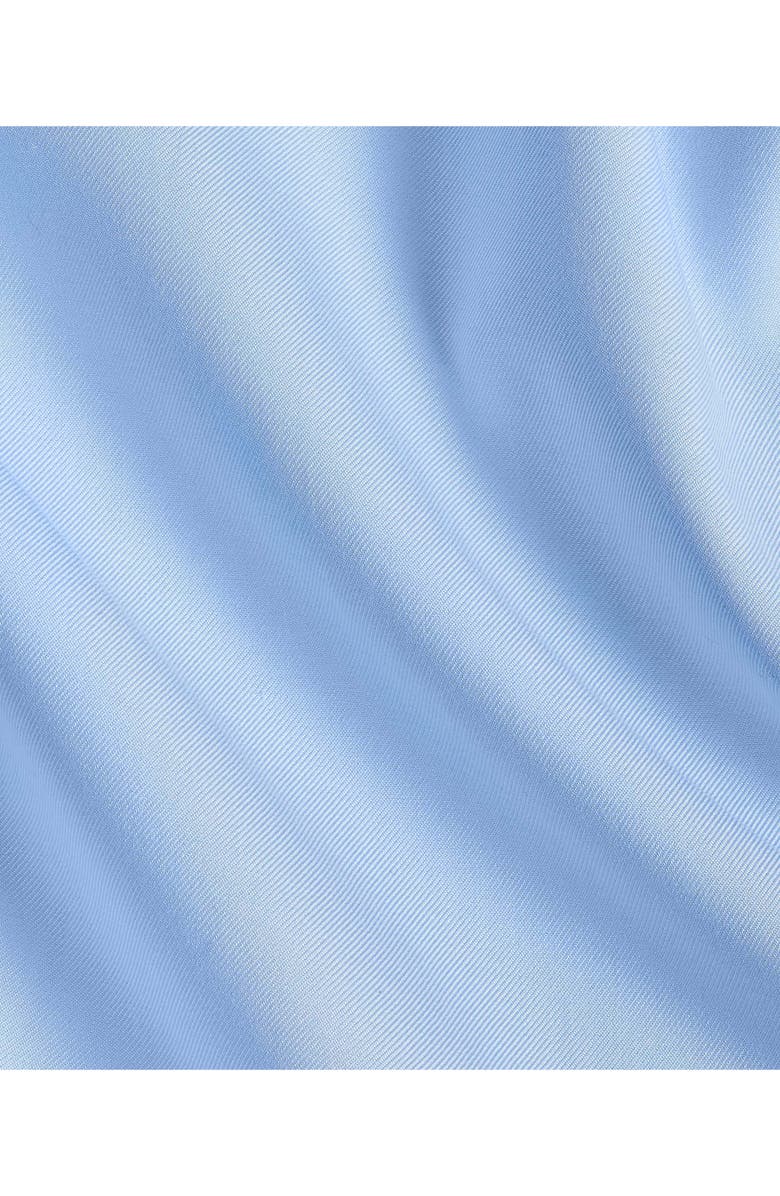 David Donahue Trim Fit Sky Blue Cotton Twill Dress Shirt, Alternate, color, Sky