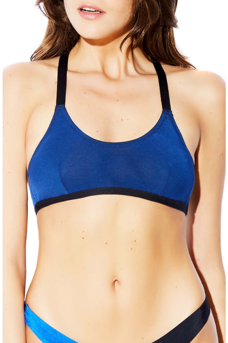 Microfiber Bralette, Main, color, BLUE