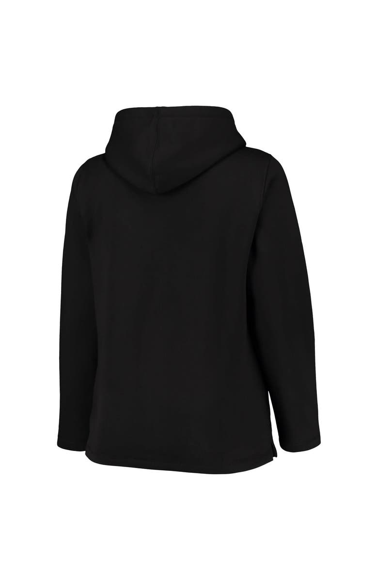 SOFT AS A GRAPE Women's Soft as a Grape Black Pittsburgh Pirates Plus Size Side Split Pullover Hoodie, Alternate, color, Black