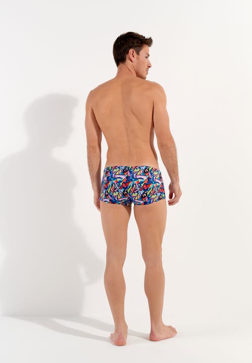 Hom Idylle Swim Trunk In Multico Print