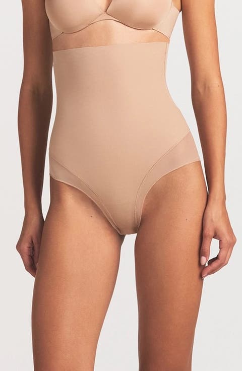 Powermesh Zoned High Waisted Briefs (Regular & Plus)