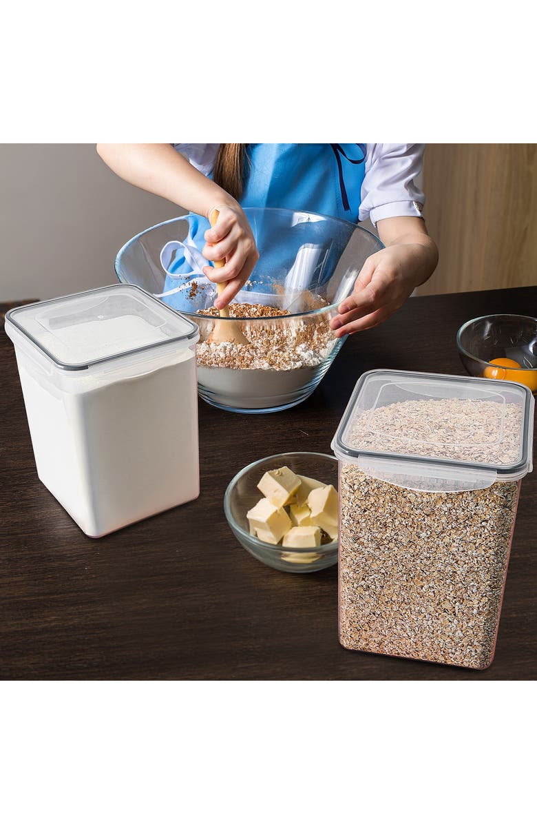 SORBUS 4-Pack Airtight Dry Food Storage Containers, Alternate, color, Clear