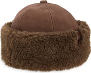 rag & bone Elle Faux Shearling & Suede Cap