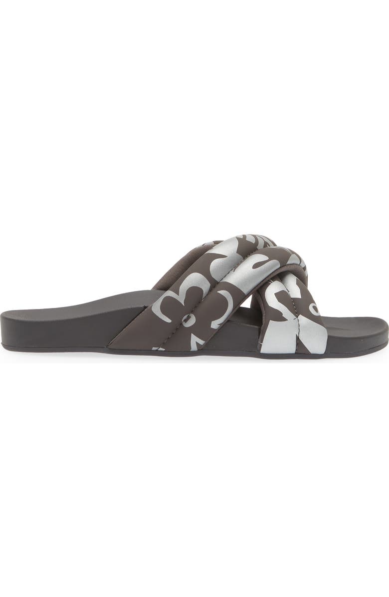 OluKai Hila Water Resistant Slide Sandal, Alternate, color, Silver / Pavement