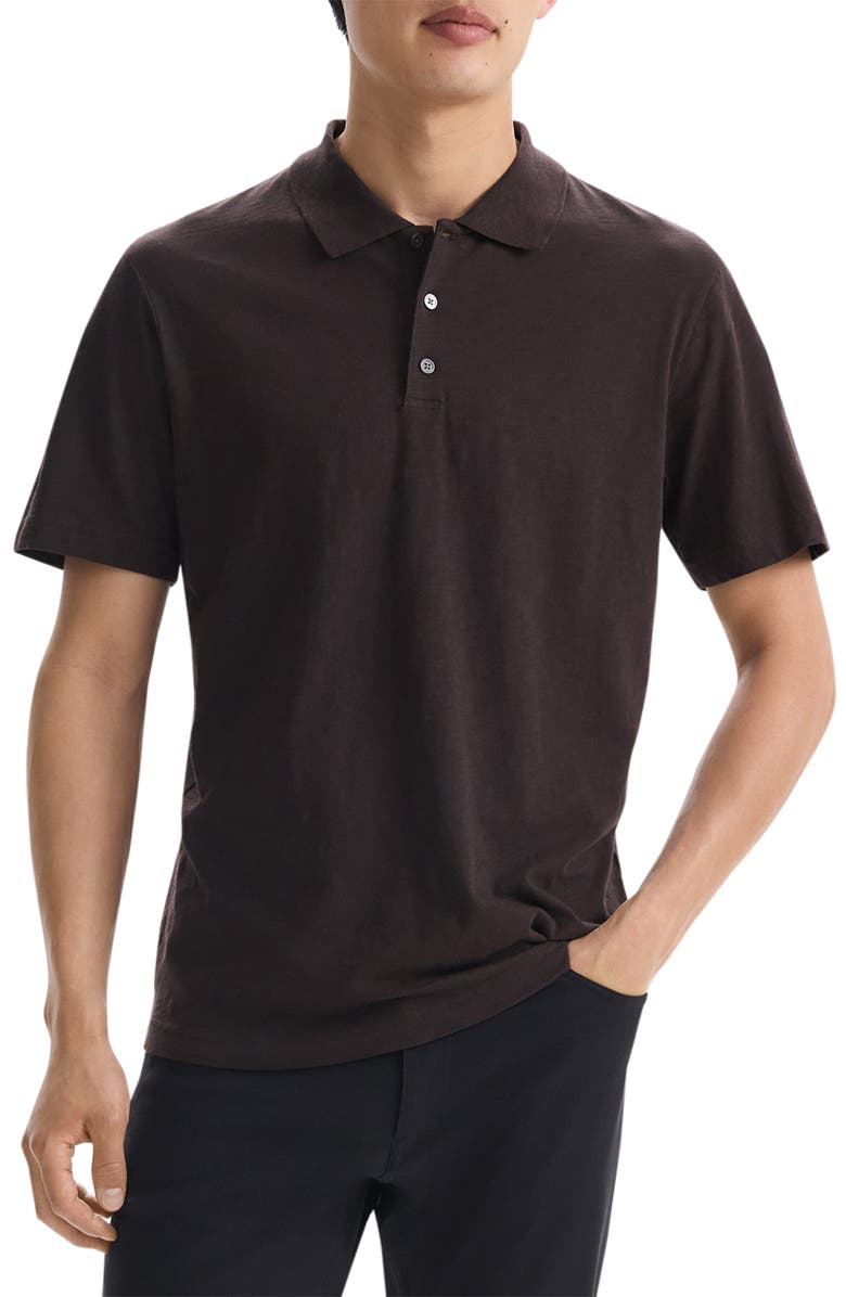 Theory Bron D. Cosmos Polo, Main, color, Hickory - Spf