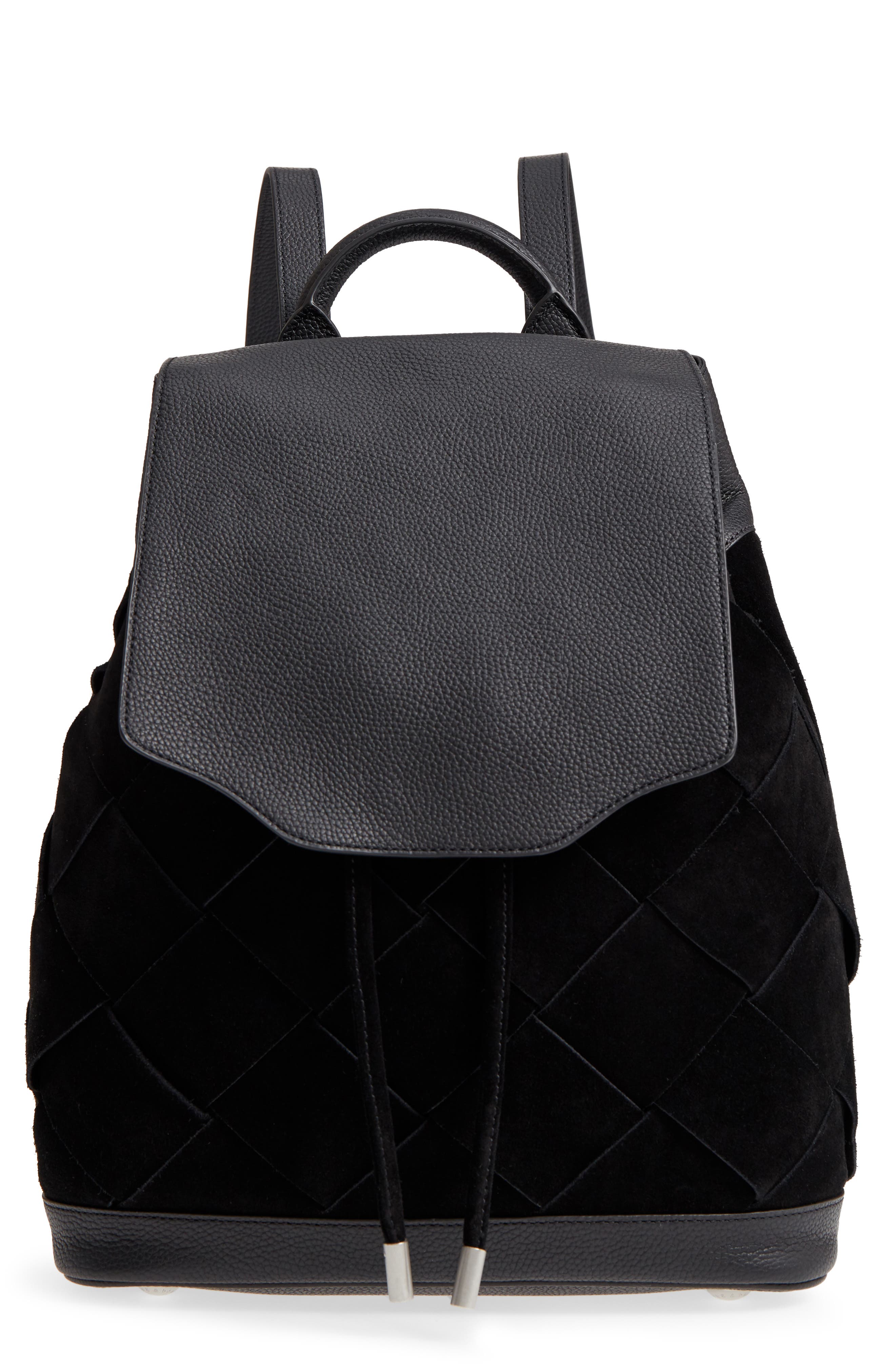 rag & bone Pilot Suede & Leather Backpack, Main, color, 