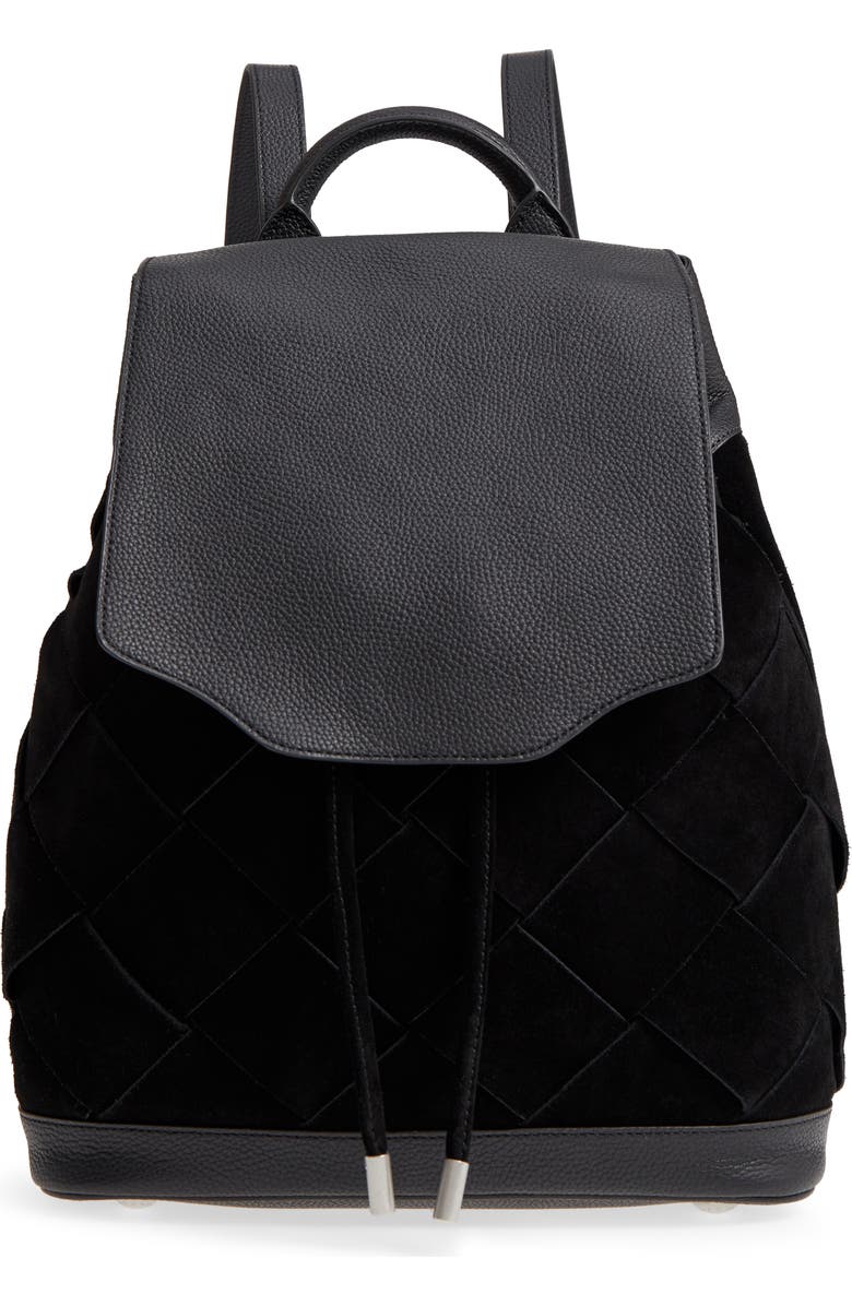 rag & bone Pilot Suede & Leather Backpack, Main, color,
