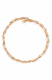 Tasha Cubic Zirconia Twisted Choker Necklace