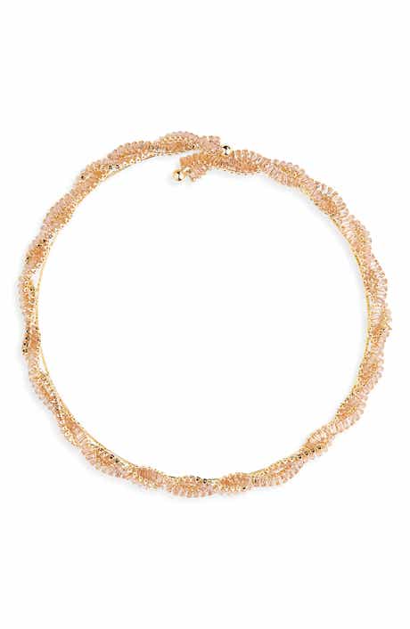 Tasha Cubic Zirconia Twisted Choker Necklace
