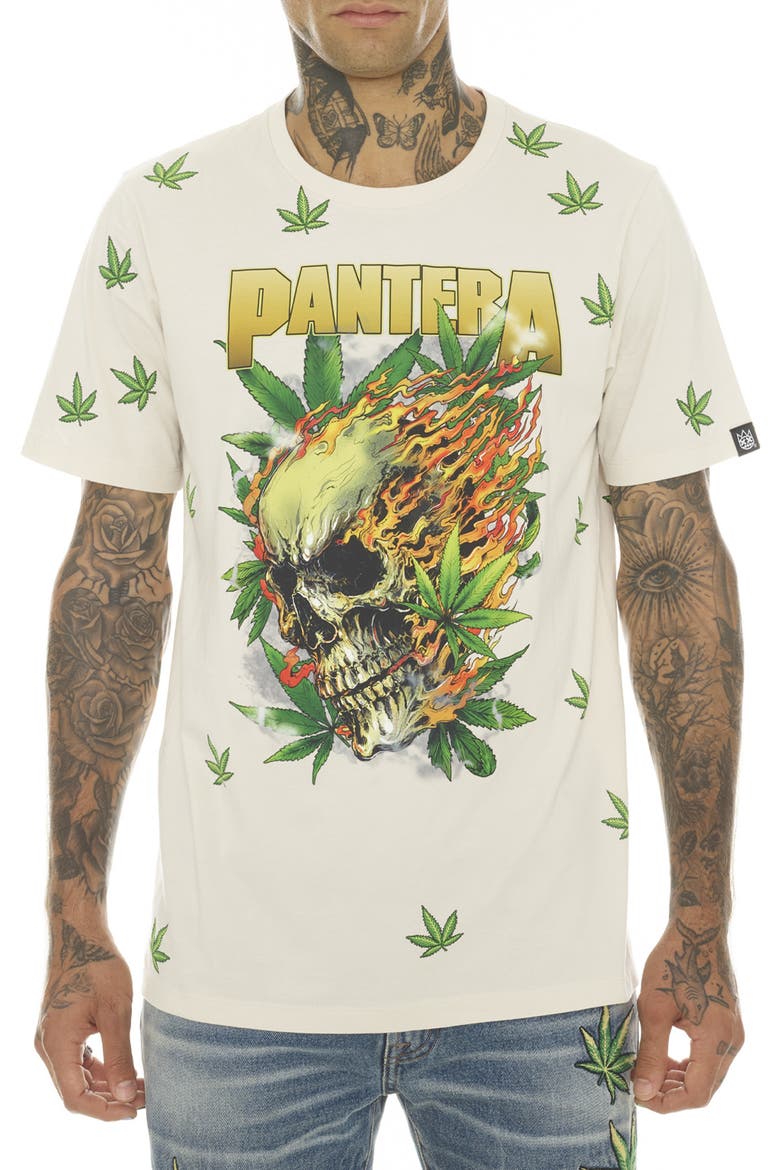 Pantera Graphic Tee, Main, color, CREAM