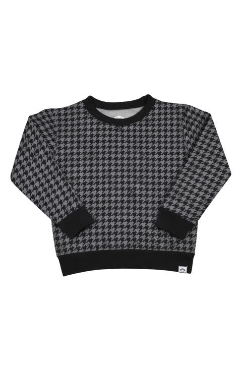 Kids' Revel Houndstooth Crewneck Sweatshirt
