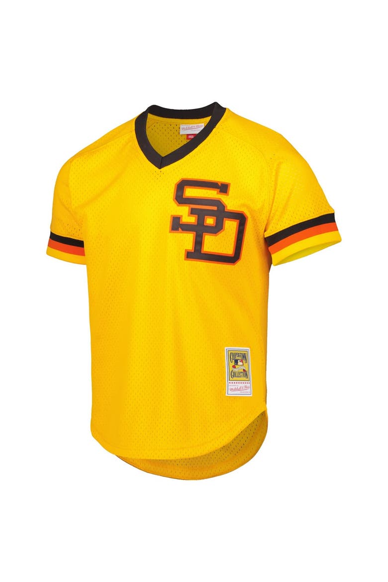 Men's Mitchell & Ness Dave Winfield Gold San Diego Padres Cooperstown Collection Mesh Batting Practice Jersey, Alternate, color, Gold