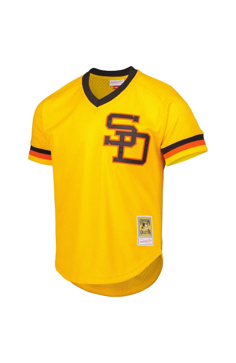 Mitchell & Ness Men's Mitchell & Ness Dave Winfield Gold San Diego Padres Cooperstown Collection Mesh Batting Practice Jersey, Alternate, color, 