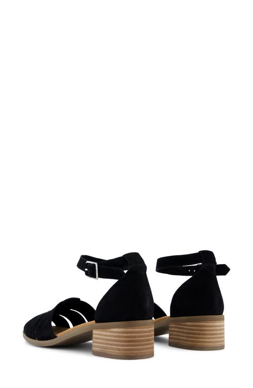 Toms Jaclyn Ankle Strap Fisherman Sandal In Black