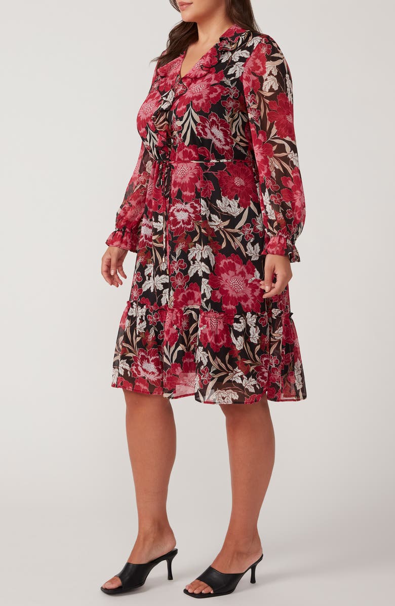 Estelle Petal Dream Floral Long Sleeve Dress, Alternate, color, 