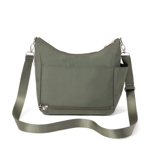Baggallini Modern Everywhere Hobo Crossbody Bag With Wristlet In Green