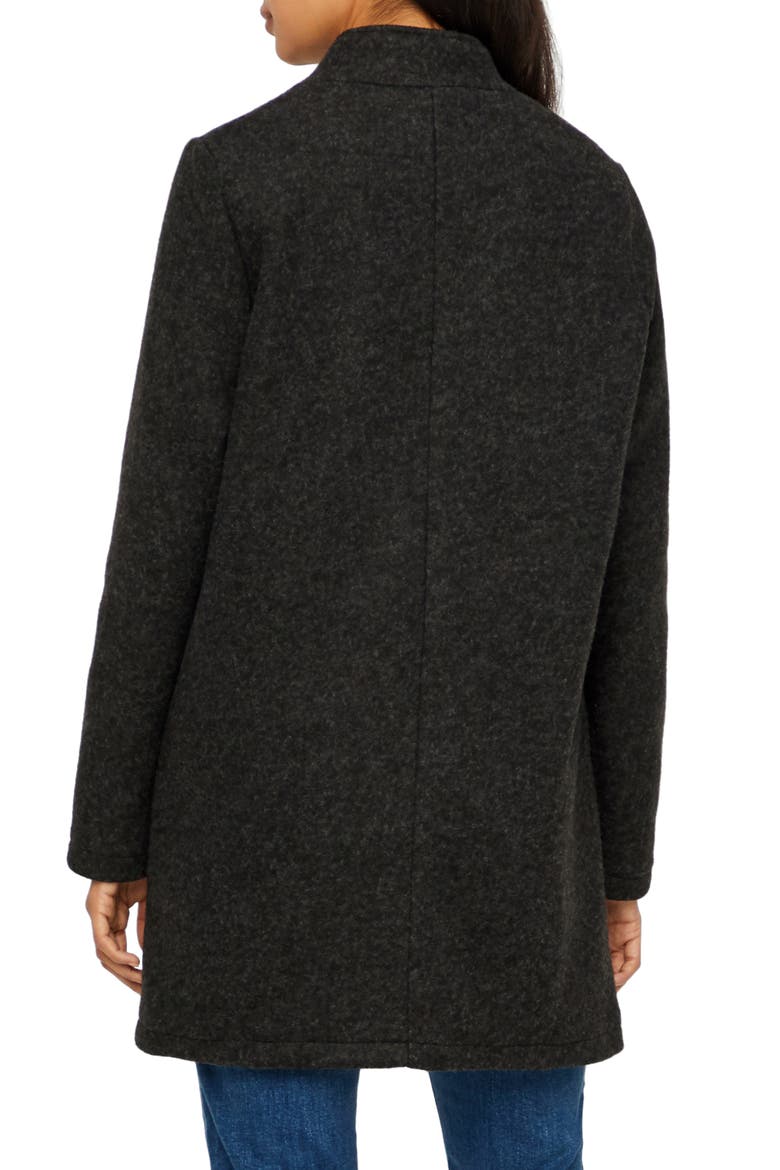 Katherine Brushed Jacket, Alternate, color, DARK GREY MELANGE
