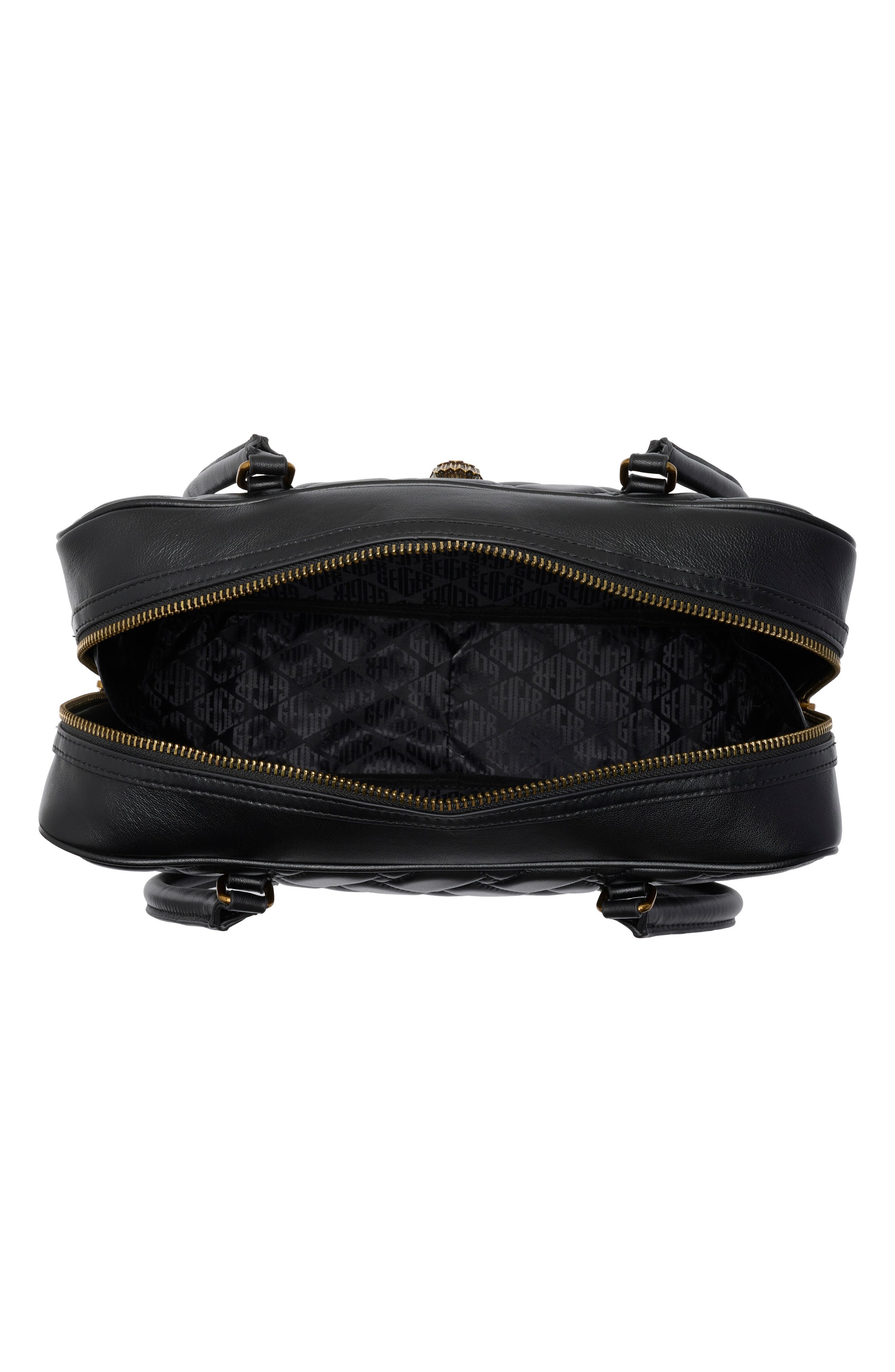 Large Kensington Barrel Bag, Alternate, color, BLACK