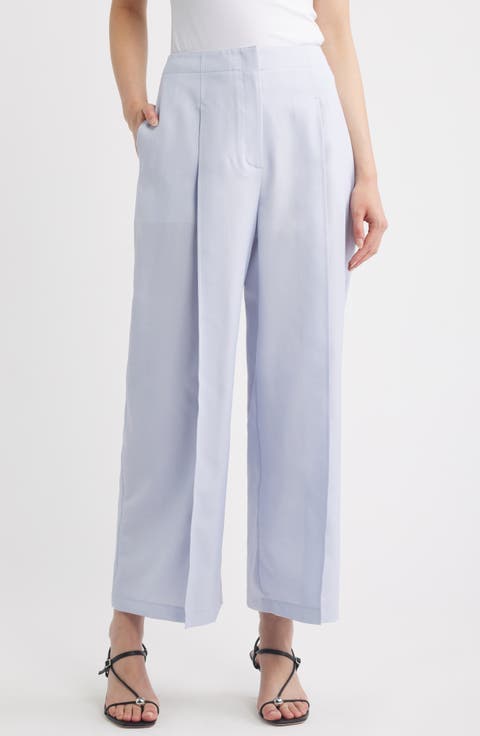 Pleated High Waist Wide Leg Pants